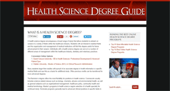 Desktop Screenshot of health-science-degree.com