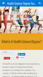Mobile Screenshot of health-science-degree.com